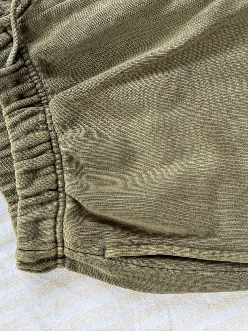 Elwood Core Sweat Short in Green - 100% Cotton - Picture 2 of 5